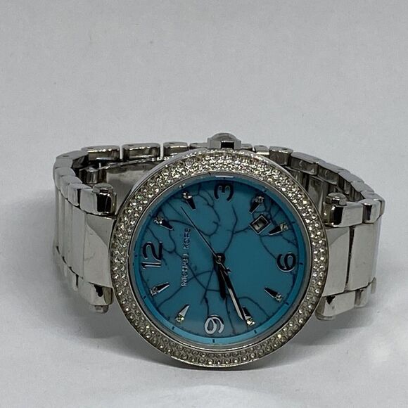 Michael Kors MK6373 Womens Silver Stainless Steel Analog Dial Quartz Watch VK763 - Picture 7 of 12